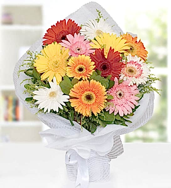 Renkli Gerbera Buketi