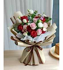 Karışık Gül Çiçek Buketi!