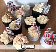 12 Kutuda Beyaz Güller Ayıcıklar..