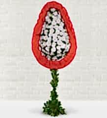 Kırmızı Beyaz Çelenk